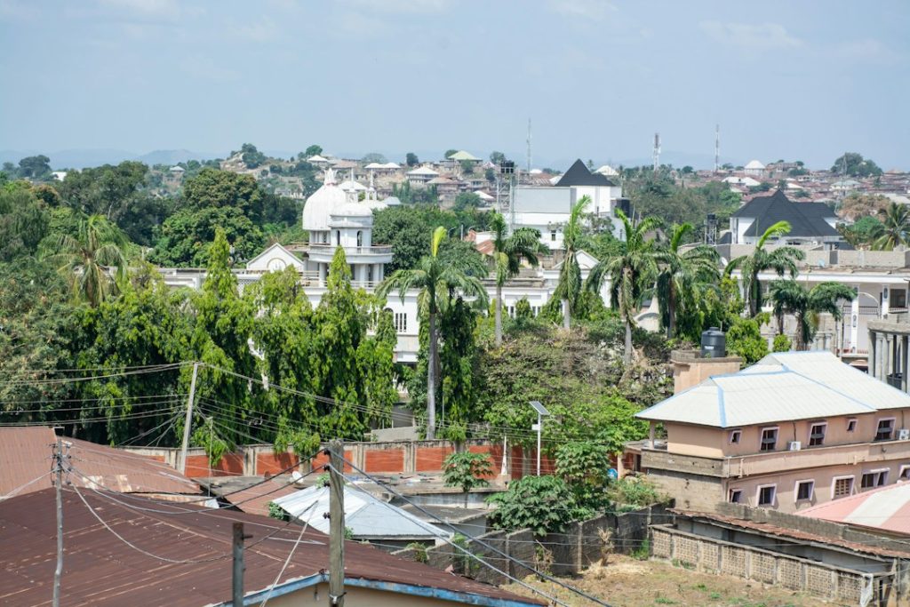 Residential homes and green spaces illustrating housing options in Nigeria